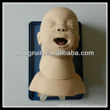 Modèle de formation à l&#39;intubation trachéale infantile ISO, mannequin d&#39;intubation des voies respiratoires